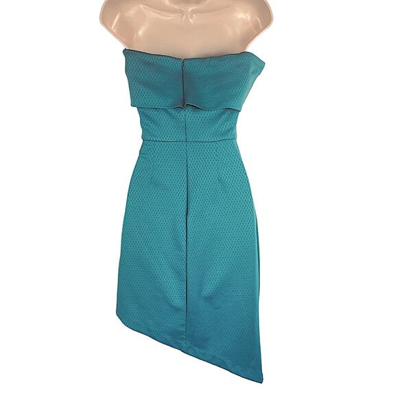 Anthropologie Slate & Willow Off-the-shoulder Asymmetrical Dress Blue XS - Picture 8 of 11